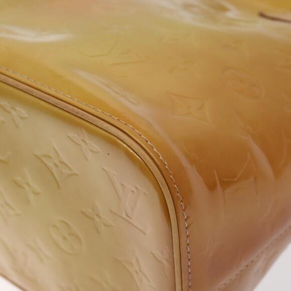 LOUIS VUITTON Monogram Vernis Houston Hand Bag Beige M91004 - Picture 14 of 16